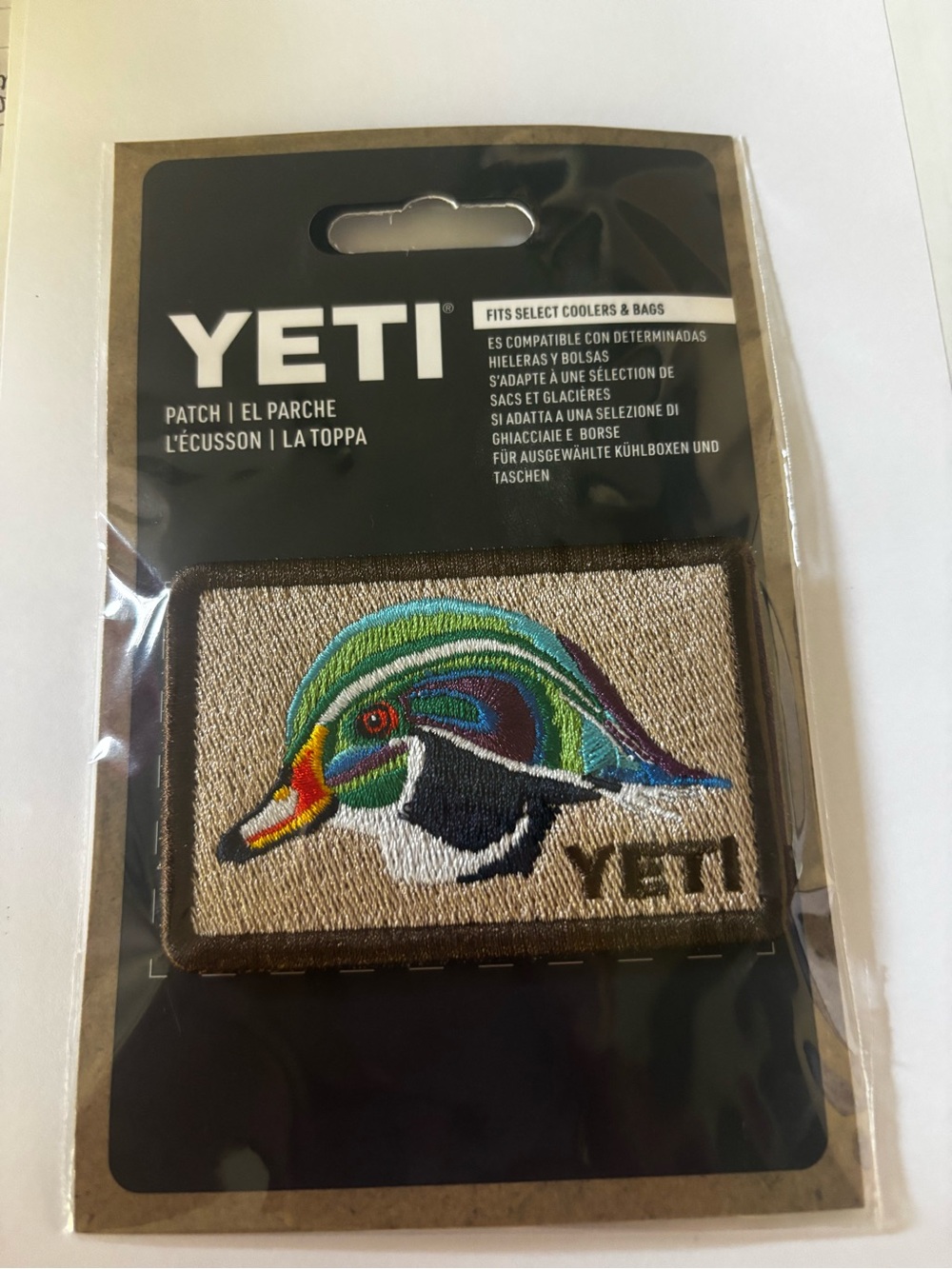 Yeti Unopened New Design 2026 Wood Duck collectible Cooler Patch